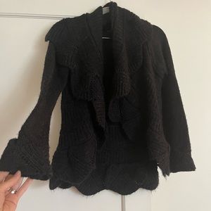 BCBG black/charcoal sweater size small